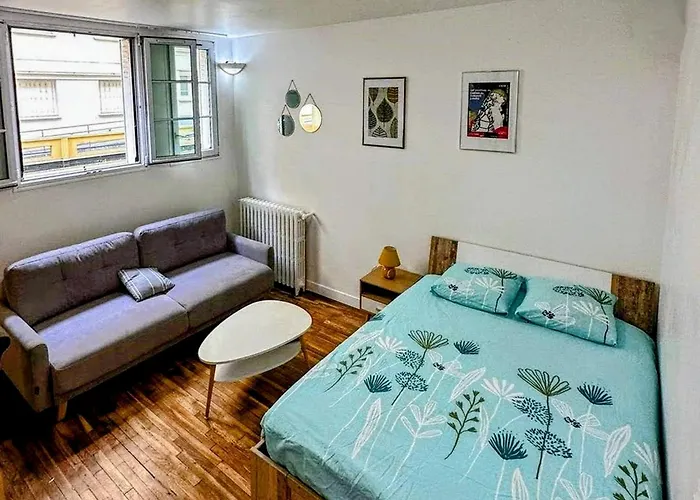 Apartament Jaures - Equipped Near Paris With Private Bathroom